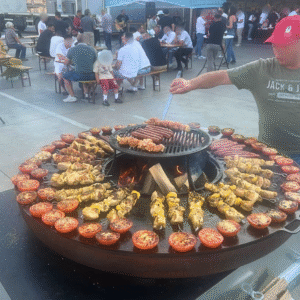 brasero barbecue fête d'entreprise